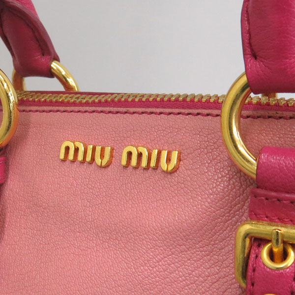 MiuMiu(�̿�̿�) RL0058 ��Ƽ �÷� ���� �ΰ� ��� 2WAY [���빮��] �̹���4 - ���̺��� �߰���ǰ