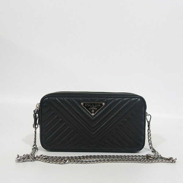 Prada(�����) 1DH010 ���� ���� ���̾�׷� ���� ü�� �ﰢ �ΰ� ��� ���� ���� �̴� ũ�ν��� [�뱸��������] �̹���2 - ���̺��� �߰���ǰ