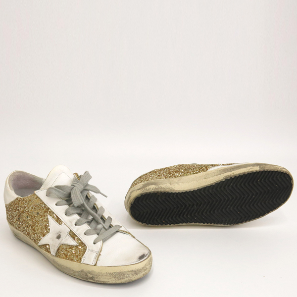 Golden Goose(��籸��) SUPERSTAR (���۽�Ÿ) ȭ��Ʈ ���� ��� �۸��� ������ ����Ŀ�� - 230MM  [���빮��] �̹���3 - ���̺��� �߰���ǰ