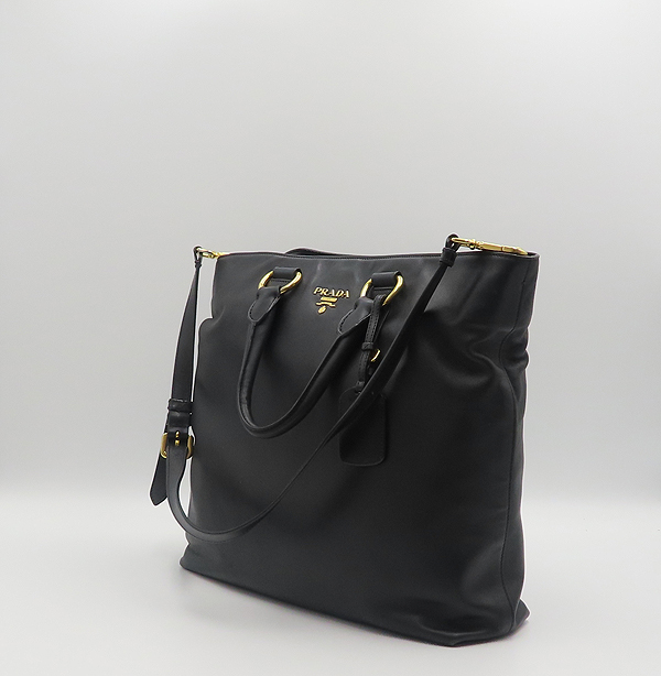 Prada(�����) BN1713 ���� �÷� SOFT CALF(����Ʈ ī��) NERO ���� �ΰ� ��� ��Ʈ�� + �����Ʈ�� [�д�������] �̹���3 - ���̺��� �߰���ǰ