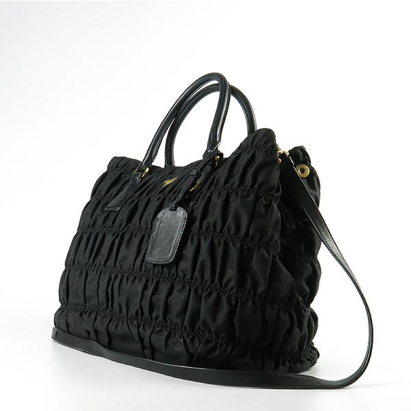 Prada(�����) B1789L TESSUTO GAUFRE NERO ���� �к긯 ������ ����ΰ� ��Ʈ�� + ��� ��Ʈ�� 2WAY [��������] �̹���3 - ���̺��� �߰���ǰ