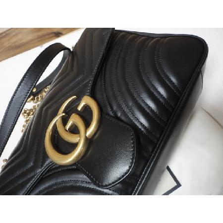 Gucci(����) 443496 ���� Marmont ����Ʈ �̵�� ��Ʋ�� ����� ��Ʈ��Ƽġ GG ����ΰ� �� ��� ü�� �÷� ����� �̹���3 - ���̺��� �߰���ǰ
