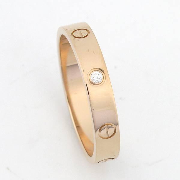 Cartier(��쿡) B4050763 18K ���� ��ũ��� LOVE WEDDING BAND, 1 DIAMOND LOVE 1����Ʈ ���̾� �̴� ���긵 ���� - 19ȣ [��������] �̹���2 - ���̺��� �߰���ǰ