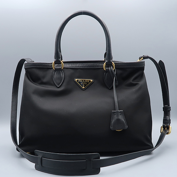 Prada(�����) 1BA579 NERO TESSUTO(�׼���)+SOFT CALF ���� �ﰢ�ΰ� �к긯 Ʈ���� ��Ʈ�� + �����Ʈ�� 2WAY [����������] �̹���2 - ���̺��� �߰���ǰ