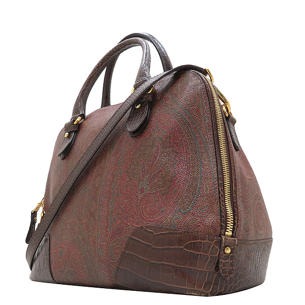 Etro(��Ʈ��) 1E865 ������ PVC ĵ���� ���� Ʈ���� ��Ʈ�� + �����Ʈ�� 2WAY [��õ��] �̹���3 - ���̺��� �߰���ǰ