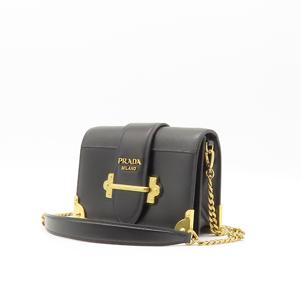 Prada(�����) 1BH018 CITY CALF + SAFFI NERO �����÷� ���� ���ǾƳ� ȥ�� ����Ż ������ �÷� ü�� ũ�ν��� [�����] �̹���2 - ���̺��� �߰���ǰ