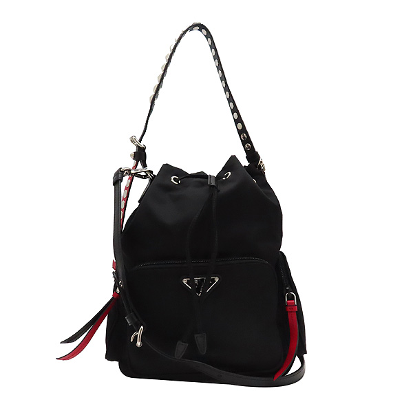 Prada(�����) 1BE027 ���� �к긯 ���͵� ��� �ڵ� ���� �ﰢ �ΰ� ��Ŷ ��Ʈ�� + �����Ʈ�� [��õ��] �̹���2 - ���̺��� �߰���ǰ