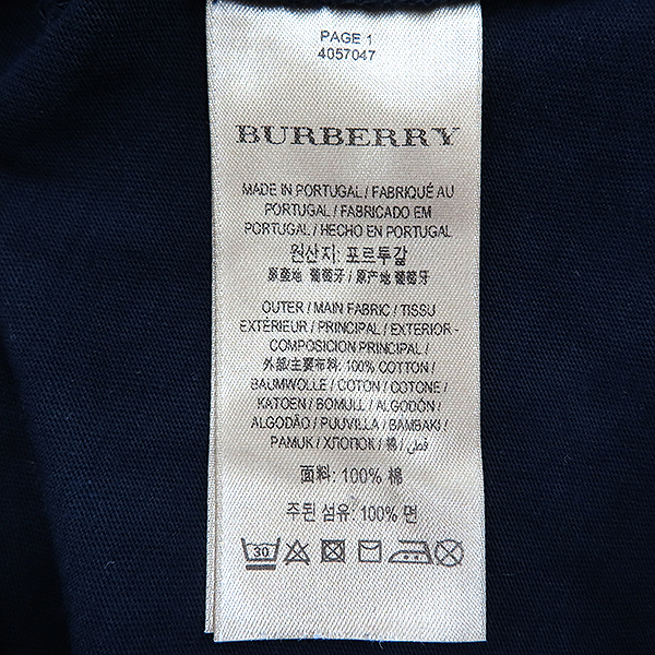Burberry(������) 4057047 ���̺� �÷� �����̵� �ΰ� ������ ���� Ƽ���� [��������] �̹���4 - ���̺��� �߰���ǰ