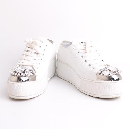 MiuMiu(�̿�̿�) 5E774B ũ����Ż ��� ���� ����Ŀ�� 38.5 (250~55MM) [����ż�����] �̹���4 - ���̺��� �߰���ǰ