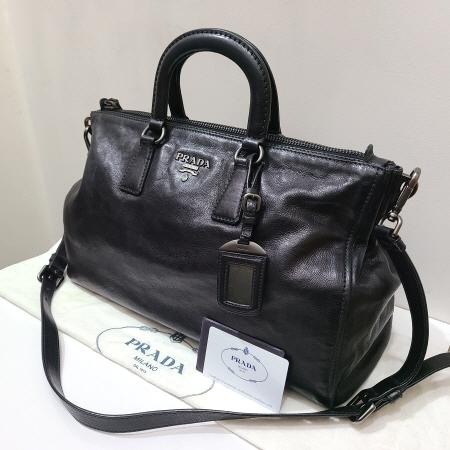 Prada(�����) BL0740 ���� ���� ���� ��Ż�ΰ� GLACE CALF NERO ��Ʈ�� + �����Ʈ�� �̹���2 - ���̺��� �߰���ǰ