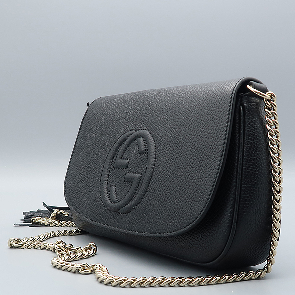 Gucci(����) 536224 ���� ���� SOHO ��ȣ ���ͷ�ŷ �׽���� �ΰ� ��Ƽġ ����Ż ü�� ũ�ν��� [����������] �̹���3 - ���̺��� �߰���ǰ
