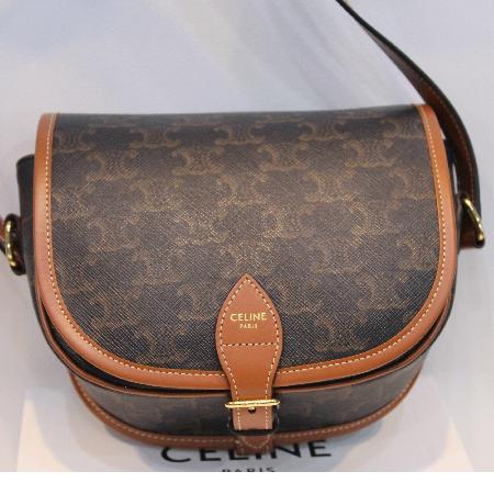 Celine() 191502 TRIOMPHE Ʈ Ʈ ĵ TAN ÷ FOLCO MEDIUM  ̵ ̴  Ŭ ÷ ũν ̹2 - ̺ ߰ǰ