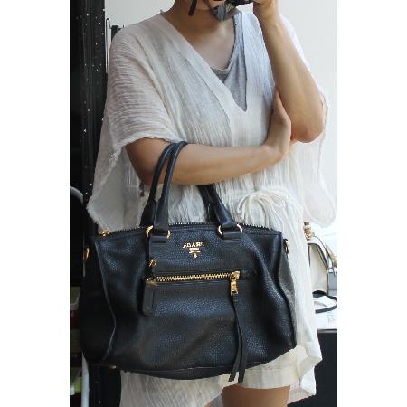 Prada() BL0805 VIT.DAINO NERO ڷδ̳  ΰ Ʈ + Ʈ 2WAY ̹5 - ̺ ߰ǰ