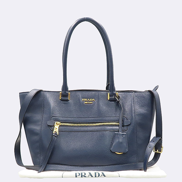 Prada() 1BG227 GLACE CALF (׷̽ ī)  ̺ ÷  ΰ Ʈ + Ʈ 2WAY []