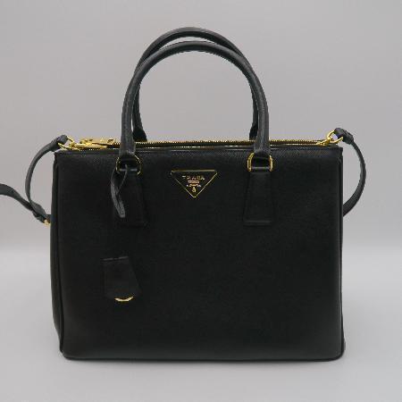 ñ)Prada()  SAFFIANO LUX NERO ǾƳ  Ʈ + Ʈ 2WAY [ûֱõ] ̹5 - ̺ ߰ǰ