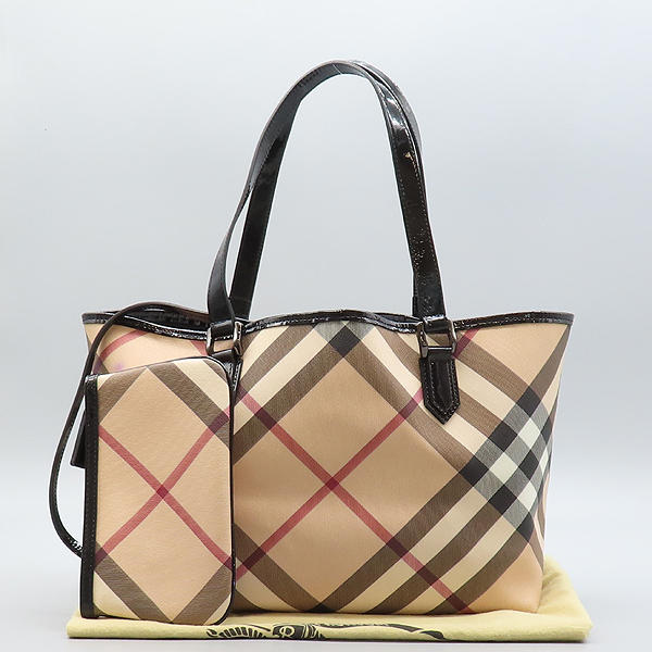Burberry() Ŭ üũ  ̴Ʈ Ʈ PVC NICKIE Ű  + Ŀġ [̷Ե]