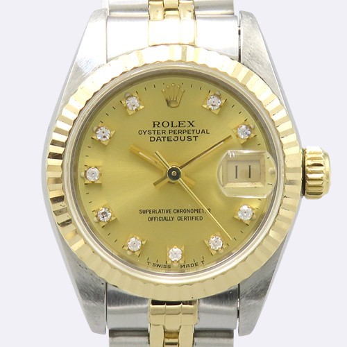 Rolex(η) 69173 18K ޺ DATE JUST(Ʈ Ʈ) 10Ʈ ̾(ɼ)  ð [û]