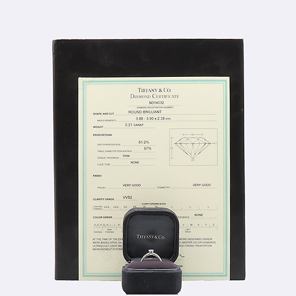Tiffany(ƼĴ) PT950 ÷Ƽ 0.21CT 1Ʈ ̾(E÷ VVS2)  - 8ȣ [ϻԵ] ̹4 - ̺ ߰ǰ