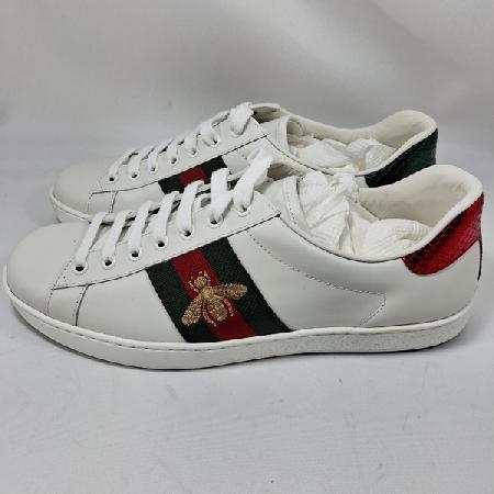 Gucci(±¸Âî) 429446 ¿¡À̽º »ï¼± ÈÀÌÆ® ·¹´õ ³²¼º¿ë ½º´ÏÄ¿Áî - 270MM Gucci(±¸Âî) 429446 ¿¡À̽º »ï¼± ÈÀÌÆ® ·¹´õ ³²¼º¿ë ½º´ÏÄ¿Áî - 270MM