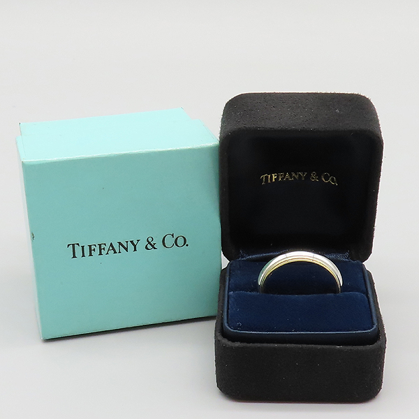 Tiffany(ƼĴ) PT950 (÷Ƽ) + 18K ο  MILGRAIN (б׷) 6MM  [̷Ե] ̹6 - ̺ ߰ǰ