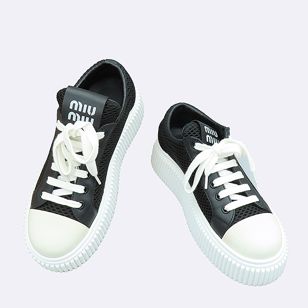 MiuMiu(̿̿) 5E726D  ޽  ÷  Ŀ - 35.5 [] ̹2 - ̺ ߰ǰ