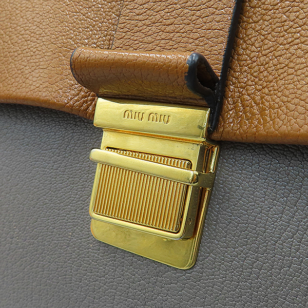 MiuMiu(̿̿) R1108C (MADRAS) CUOIO+ARGILL ÷ ׷  žڵ Ʈ + Ʈ 2WAY [б] ̹5 - ̺ ߰ǰ