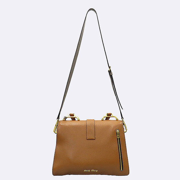 MiuMiu(̿̿) R1108C (MADRAS) CUOIO+ARGILL ÷ ׷  žڵ Ʈ + Ʈ 2WAY [б] ̹4 - ̺ ߰ǰ