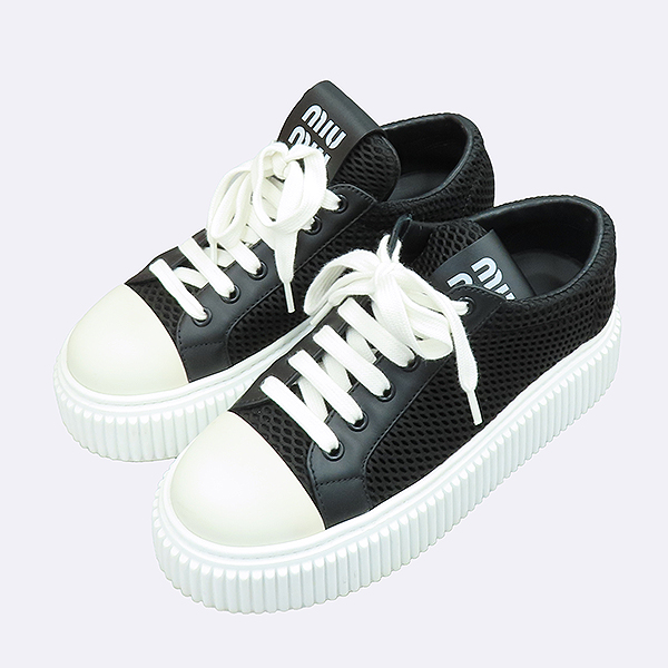 MiuMiu(̿̿) 5E726D  ޽  ÷  Ŀ - 35.5 [] ̹5 - ̺ ߰ǰ