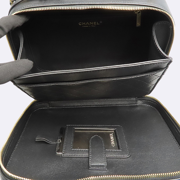 Chanel() A93344  ĳŲ CC Filigree Vanity Case ʸ׸ Ƽ ̽   ڽƽ Ʈ + Ʈ 2WAY [] ̹5 - ̺ ߰ǰ