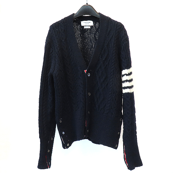 THOM BROWNE(�����) MKC409A-Y1506  ���̺� �÷� �ƶ� ���̺� �缱 ���� ����� - 3������ [���̷Ե���]