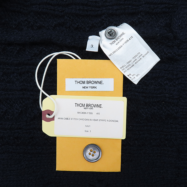 THOM BROWNE(�����) MKC409A-Y1506  ���̺� �÷� �ƶ� ���̺� �缱 ���� ����� - 3������ [���̷Ե���] �̹���7 - ���̺��� �߰���ǰ