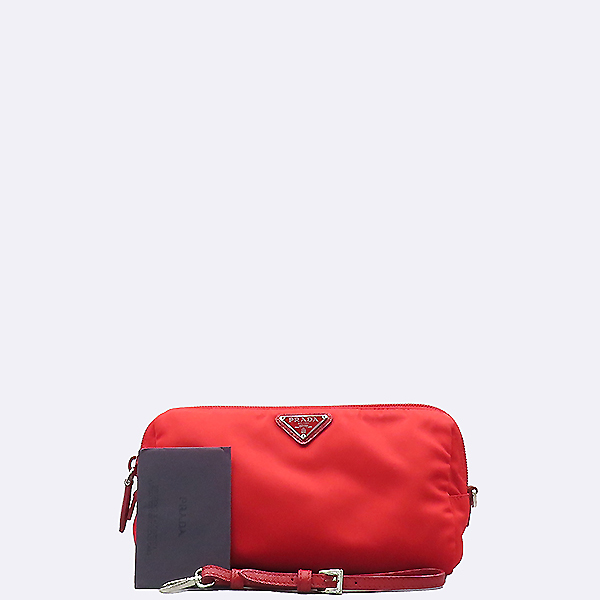 Prada(�����) 1NE693 ���� ���� ���Ϸ� �ﰢ�ΰ� �ڽ���ƽ �Ŀ�ġ [�����νż�����]