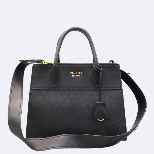 Prada(�����) 1BA103 SAFFIANO + CITY C NERO ���� ���ǾƳ� �Ķ��׸� ���� �ΰ� ��Ʈ�� + �����Ʈ�� 2WAY [û��������] �̹���2 - ���̺��� �߰���ǰ