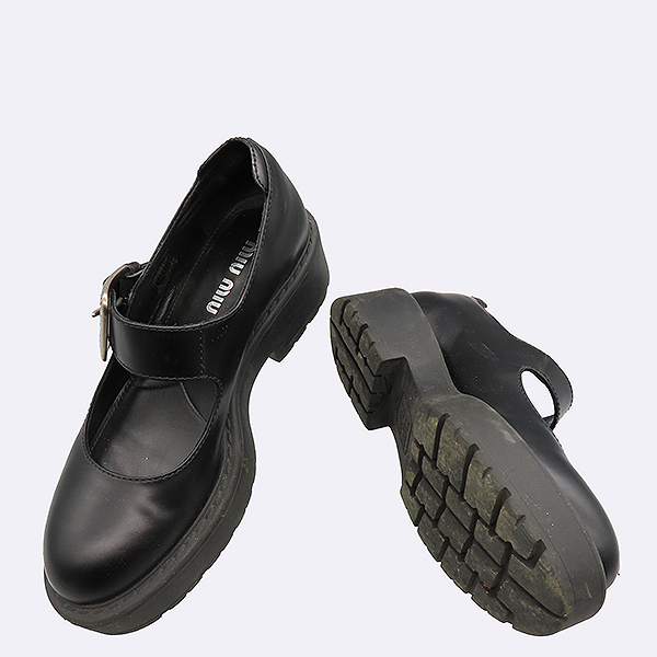 MiuMiu(�̿�̿�) 5F786D ���� �÷� �߷����� �޸����� �÷��� ���� ���� -38.5 [��������] �̹���2 - ���̺��� �߰���ǰ