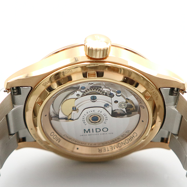 MIDO(�̵�) M038.431.36.031.00 ��Ƽ��Ʈ ũ�γ���� 1 42MM �����ƽ �޺� ������ �ð� [�뱸��������] �̹���3 - ���̺��� �߰���ǰ