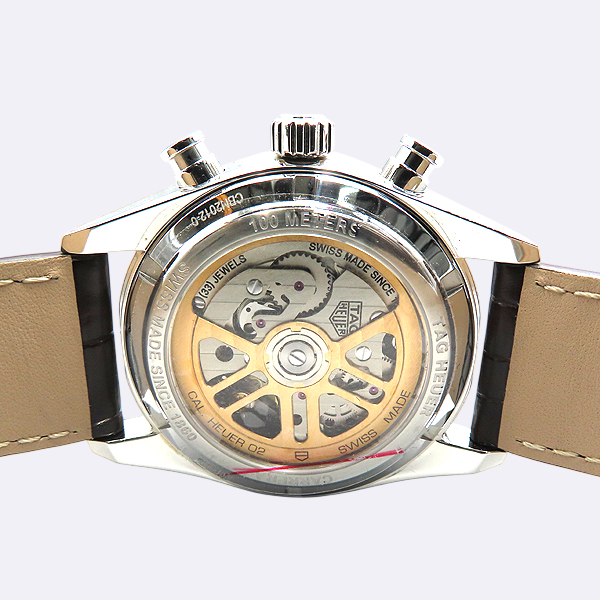 Tag Heuer(�±�ȣ�̾�) CBN2012-0 42MM CARRERA(���) Į���� ȣ�̾�02 ��ũ �׷��� ���̾� ũ�γ�׷��� �����ƽ �ý���� ���׹�� ������ð� [��������] �̹���5 - ���̺��� �߰���ǰ