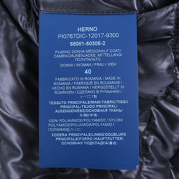 HERNO(������) PI0767DIC ���� ���� ��ư ��� ���� ������ �淮 �е� - 40������ [��������] �̹���5 - ���̺��� �߰���ǰ