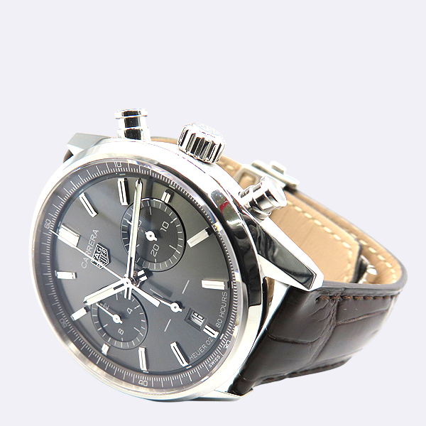 Tag Heuer(�±�ȣ�̾�) CBN2012-0 42MM CARRERA(���) Į���� ȣ�̾�02 ��ũ �׷��� ���̾� ũ�γ�׷��� �����ƽ �ý���� ���׹�� ������ð� [��������] �̹���2 - ���̺��� �߰���ǰ