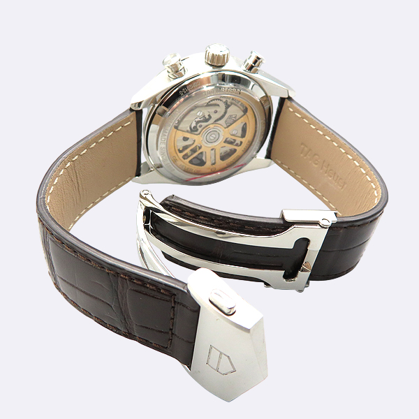 Tag Heuer(�±�ȣ�̾�) CBN2012-0 42MM CARRERA(���) Į���� ȣ�̾�02 ��ũ �׷��� ���̾� ũ�γ�׷��� �����ƽ �ý���� ���׹�� ������ð� [��������] �̹���4 - ���̺��� �߰���ǰ