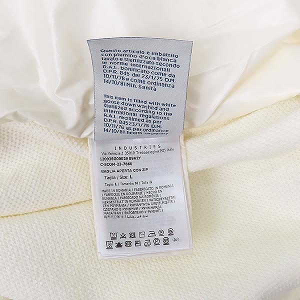 MONCLER(��Ŭ����) I20938G00029 89A2Y MAGLIA APERTA CON ZIP UP CARDIGAN ���̺���ȭ��Ʈ �÷� ������ �е� ���� ����� - L [�б�����] �̹���7 - ���̺��� �߰���ǰ