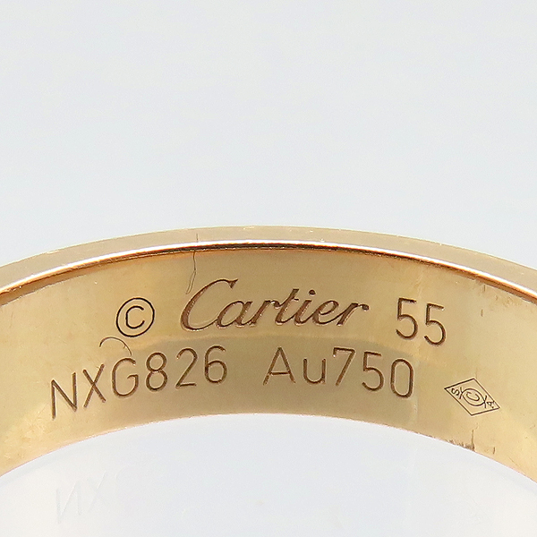 Cartier(��쿡) B4084855 AU750 18K ��ũ��� LOVE RING ���긵 5.5MM ����  [���̷Ե���] �̹���5 - ���̺��� �߰���ǰ
