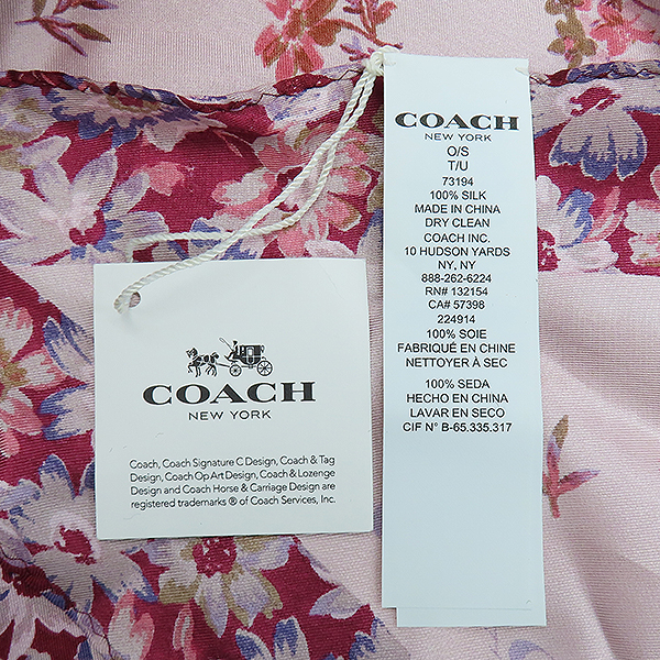 Coach(��ġ) 73194 BLOSSOM ���ν� ���� ����Ʈ ��ũ 100% ���̾Ƹ�� ��ī�� [��������] �̹���3 - ���̺��� �߰���ǰ