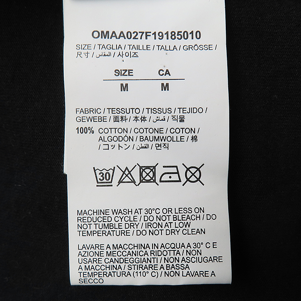 OFF-WHITE(����ȭ��Ʈ) OMAA027F191850101060 ���� ��ư ��ũ�� �ַο� ������ ���� Ƽ���� - M������ [��õ��] �̹���5 - ���̺��� �߰���ǰ