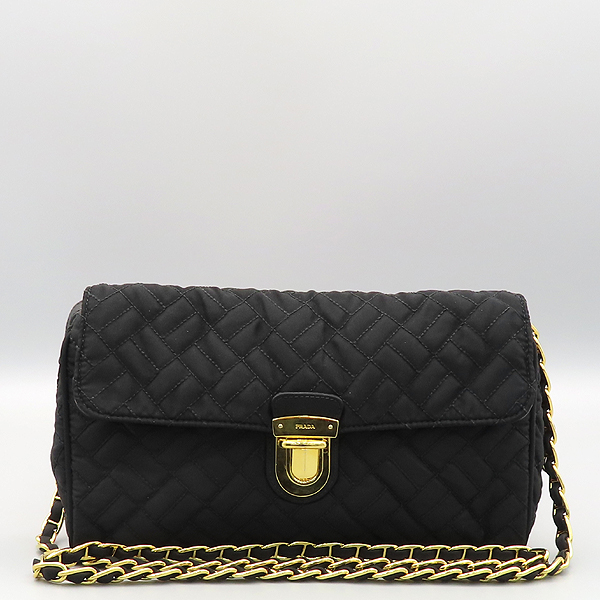 Prada(�����) BP0584 TESSUTO IMPUNTU NERO ���� �к긯 ��Ʈ��� ���� Ŭ��ġ�� ü�� ũ�ν��� [õ�Ƚż�����] �̹���2 - ���̺��� �߰���ǰ