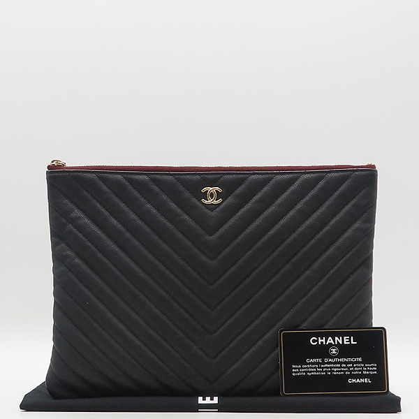 Chanel(����) A82545 Ŭ���� ���� ĳ��� ���� �ΰ� ���̵� Ŭ��ġ [�д�������]