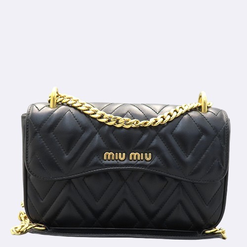 MiuMiu(�̿�̿�) 5BD138 ���� ü�� �÷� ����� �� ũ�ν��� [û��������] �̹���2 - ���̺��� �߰���ǰ