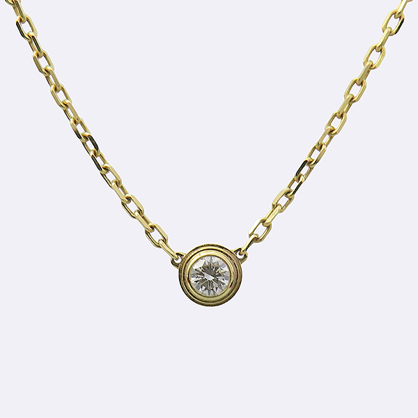 Cartier(��쿡) B7215800  18K  ���ο� ��� �ٹ��� ���Ʈ �긱����Ʈ �� 1����Ʈ ���̾Ƹ�� ����(small) ü�� ����� [��������] �̹���2 - ���̺��� �߰���ǰ