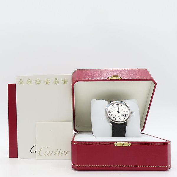 Cartier(��쿡) W6701010 RONDE SOLO (�е� �ַ�) XL �����ƽ ���׹�� ������ �ð� [��õ��] �̹���5 - ���̺��� �߰���ǰ