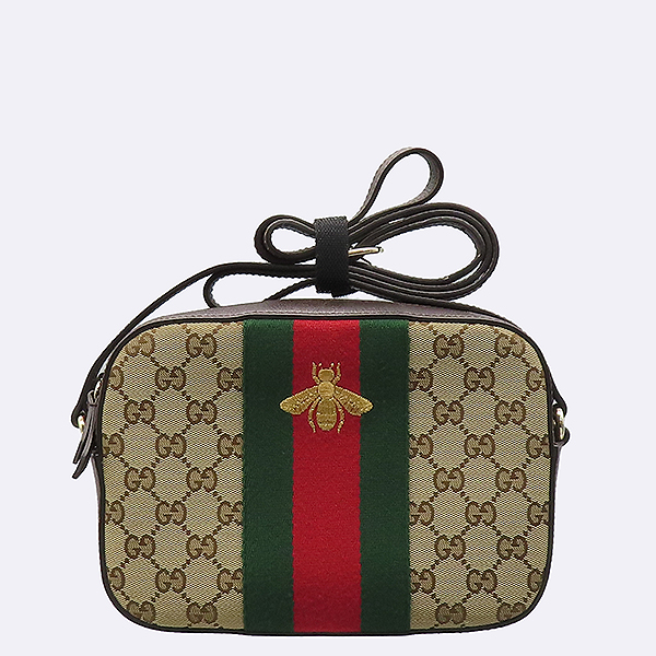 Gucci(����) 412008 GG�ΰ� ĵ���� Red and Green Web Golden Bee (�ܹ�) �ڼ� ���� ���� ũ�ν��� [��������] �̹���2 - ���̺��� �߰���ǰ