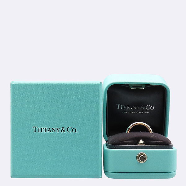 Tiffany(Ƽ�Ĵ�) PT950(�÷�Ƽ��) + AU750(18K) ���ο� ��� �޺� �б׷��� 3MM ���� - 7ȣ [��������] �̹���4 - ���̺��� �߰���ǰ